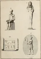 An illustration from Recueil d'antiquités égyptiennes, étrusques, greques et romaines (1752)