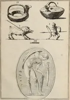 An illustration from Recueil d'antiquités égyptiennes, étrusques, greques et romaines (1752)