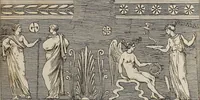 An illustration from Recueil d'antiquités égyptiennes, étrusques, greques et romaines (1752)