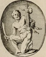 An illustration from Recueil d'antiquités égyptiennes, étrusques, greques et romaines (1752)