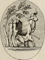 An illustration from Recueil d'antiquités égyptiennes, étrusques, greques et romaines (1752)