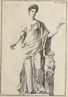 An illustration from Recueil d'antiquités égyptiennes, étrusques, greques et romaines (1752)