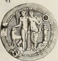 An illustration from Recueil d'antiquités égyptiennes, étrusques, greques et romaines (1752)
