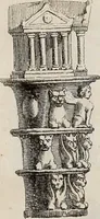 An illustration from Recueil d'antiquités égyptiennes, étrusques, greques et romaines (1752)