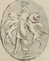 An illustration from Recueil d'antiquités égyptiennes, étrusques, greques et romaines (1752)