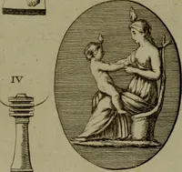 An illustration from Recueil d'antiquités égyptiennes, étrusques, greques et romaines (1752)
