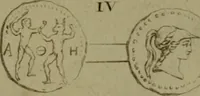 An illustration from Recueil d'antiquités égyptiennes, étrusques, greques et romaines (1752)