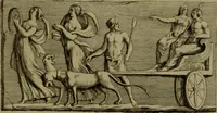 An illustration from Recueil d'antiquités égyptiennes, étrusques, greques et romaines (1752)