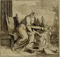 An illustration from Recueil d'antiquités égyptiennes, étrusques, greques et romaines (1752)