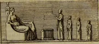 An illustration from Recueil d'antiquités égyptiennes, étrusques, greques et romaines (1752)