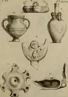 An illustration from Recueil d'antiquités égyptiennes, étrusques, greques et romaines (1752)