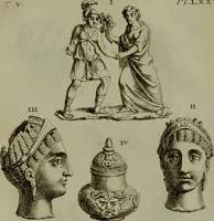 An illustration from Recueil d'antiquités égyptiennes, étrusques, greques et romaines (1752)