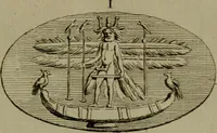 An illustration from Recueil d'antiquités égyptiennes, étrusques, greques et romaines (1752)