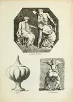 Picture 57 of 68 from Recueil d'antiquités romaines, ou, Voyage d'Italie : composé de 60 planches : dans lequel on trouve divers vases, autels, trepieds, arabesques et autres sujets gravés d'après les dessins que differens artistes ont fait pendant leur séjour en Italie, lesquels jusqu'à présent n'ont point encore été gravés (1771), leaf 106