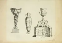 Picture 9 of 68 from Recueil d'antiquités romaines, ou, Voyage d'Italie : composé de 60 planches : dans lequel on trouve divers vases, autels, trepieds, arabesques et autres sujets gravés d'après les dessins que differens artistes ont fait pendant leur séjour en Italie, lesquels jusqu'à présent n'ont point encore été gravés (1771), leaf 18