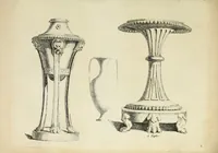 An illustration from Recueil d'antiquités romaines, ou, Voyage d'Italie : composé de 60 planches : dans lequel on trouve divers vases, autels, trepieds, arabesques et autres sujets gravés d'après les dessins que differens artistes ont fait pendant leur séjour en Italie, lesquels jusqu'à présent n'ont point encore été gravés (1771)