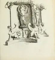 An illustration from Recueil d'antiquités romaines, ou, Voyage d'Italie : composé de 60 planches : dans lequel on trouve divers vases, autels, trepieds, arabesques et autres sujets gravés d'après les dessins que differens artistes ont fait pendant leur séjour en Italie, lesquels jusqu'à présent n'ont point encore été gravés (1771)