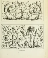 An illustration from Recueil d'antiquités romaines, ou, Voyage d'Italie : composé de 60 planches : dans lequel on trouve divers vases, autels, trepieds, arabesques et autres sujets gravés d'après les dessins que differens artistes ont fait pendant leur séjour en Italie, lesquels jusqu'à présent n'ont point encore été gravés (1771)