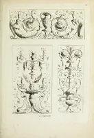 An illustration from Recueil d'antiquités romaines, ou, Voyage d'Italie : composé de 60 planches : dans lequel on trouve divers vases, autels, trepieds, arabesques et autres sujets gravés d'après les dessins que differens artistes ont fait pendant leur séjour en Italie, lesquels jusqu'à présent n'ont point encore été gravés (1771)