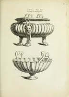 Picture 44 of 68 from Recueil d'antiquités romaines, ou, Voyage d'Italie : composé de 60 planches : dans lequel on trouve divers vases, autels, trepieds, arabesques et autres sujets gravés d'après les dessins que differens artistes ont fait pendant leur séjour en Italie, lesquels jusqu'à présent n'ont point encore été gravés (1771), leaf 82