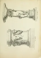 An illustration from Recueil d'antiquités romaines, ou, Voyage d'Italie : composé de 60 planches : dans lequel on trouve divers vases, autels, trepieds, arabesques et autres sujets gravés d'après les dessins que differens artistes ont fait pendant leur séjour en Italie, lesquels jusqu'à présent n'ont point encore été gravés (1771)