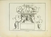 An illustration from Recueil d'antiquités romaines, ou, Voyage d'Italie : composé de 60 planches : dans lequel on trouve divers vases, autels, trepieds, arabesques et autres sujets gravés d'après les dessins que differens artistes ont fait pendant leur séjour en Italie, lesquels jusqu'à présent n'ont point encore été gravés (1771)