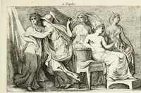 Picture 46 of 64 from Recueil d'antiquités romaines, ou, Voyage d'Italie : composé de 66 planches : dans lequel on trouve divers vases, autels, trépieds, arabesques, et autres sujets gravés d'après les dessins que différens artistes ont faits pendant leur séjour en Italie (1771), leaf 106