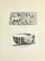 Picture 49 of 64 from Recueil d'antiquités romaines, ou, Voyage d'Italie : composé de 66 planches : dans lequel on trouve divers vases, autels, trépieds, arabesques, et autres sujets gravés d'après les dessins que différens artistes ont faits pendant leur séjour en Italie (1771), leaf 112