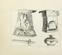 An illustration from Recueil d'antiquités romaines, ou, Voyage d'Italie : composé de 66 planches : dans lequel on trouve divers vases, autels, trépieds, arabesques, et autres sujets gravés d'après les dessins que différens artistes ont faits pendant leur séjour en Italie (1771)