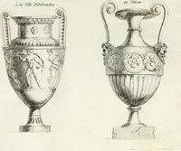 An illustration from Recueil d'antiquités romaines, ou, Voyage d'Italie : composé de 66 planches : dans lequel on trouve divers vases, autels, trépieds, arabesques, et autres sujets gravés d'après les dessins que différens artistes ont faits pendant leur séjour en Italie (1771)