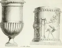 An illustration from Recueil d'antiquités romaines, ou, Voyage d'Italie : composé de 66 planches : dans lequel on trouve divers vases, autels, trépieds, arabesques, et autres sujets gravés d'après les dessins que différens artistes ont faits pendant leur séjour en Italie (1771)