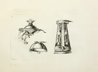An illustration from Recueil d'antiquités romaines, ou, Voyage d'Italie : composé de 66 planches : dans lequel on trouve divers vases, autels, trépieds, arabesques, et autres sujets gravés d'après les dessins que différens artistes ont faits pendant leur séjour en Italie (1771)