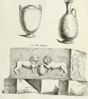 An illustration from Recueil d'antiquités romaines, ou, Voyage d'Italie : composé de 66 planches : dans lequel on trouve divers vases, autels, trépieds, arabesques, et autres sujets gravés d'après les dessins que différens artistes ont faits pendant leur séjour en Italie (1771)