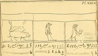 An illustration from Recueil d'antiquités égyptiennes, étrusques, greques et romaines (1752)