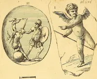 An illustration from Recueil d'antiquités égyptiennes, étrusques, greques et romaines (1752)