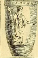 An illustration from Recueil d'antiquités égyptiennes, étrusques, greques et romaines (1752)