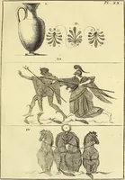 An illustration from Recueil d'antiquités égyptiennes, étrusques, greques et romaines (1752)