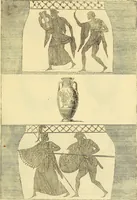 An illustration from Recueil d'antiquités égyptiennes, étrusques, greques et romaines (1752)