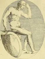 An illustration from Recueil d'antiquités égyptiennes, étrusques, greques et romaines (1752)