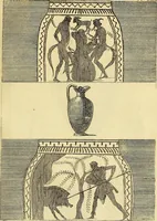 An illustration from Recueil d'antiquités égyptiennes, étrusques, greques et romaines (1752)