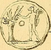 An illustration from Recueil d'antiquités égyptiennes, étrusques, greques et romaines (1752)