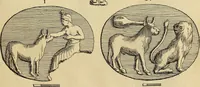 An illustration from Recueil d'antiquités égyptiennes, étrusques, greques et romaines (1752)