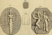An illustration from Recueil d'antiquités égyptiennes, étrusques, greques et romaines (1752)