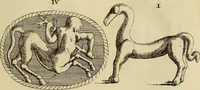 An illustration from Recueil d'antiquités égyptiennes, étrusques, greques et romaines (1752)