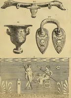 An illustration from Recueil d'antiquités égyptiennes, étrusques, greques et romaines (1752)