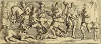An illustration from Recueil d'antiquités égyptiennes, étrusques, greques et romaines (1752)