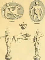An illustration from Recueil d'antiquités égyptiennes, étrusques, greques et romaines (1752)