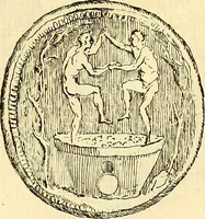 An illustration from Recueil d'antiquités égyptiennes, étrusques, greques et romaines (1752)