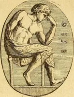 An illustration from Recueil d'antiquités égyptiennes, étrusques, greques et romaines (1752)