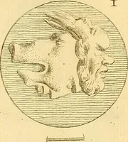 An illustration from Recueil d'antiquités égyptiennes, étrusques, greques et romaines (1752)